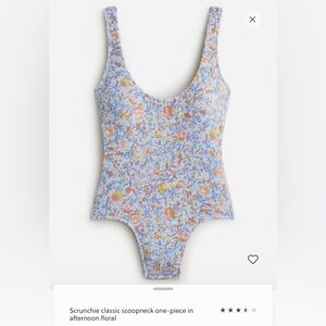 NWOT J.Crew Scrunchie Classic Scoopneck One Piece Sz 6